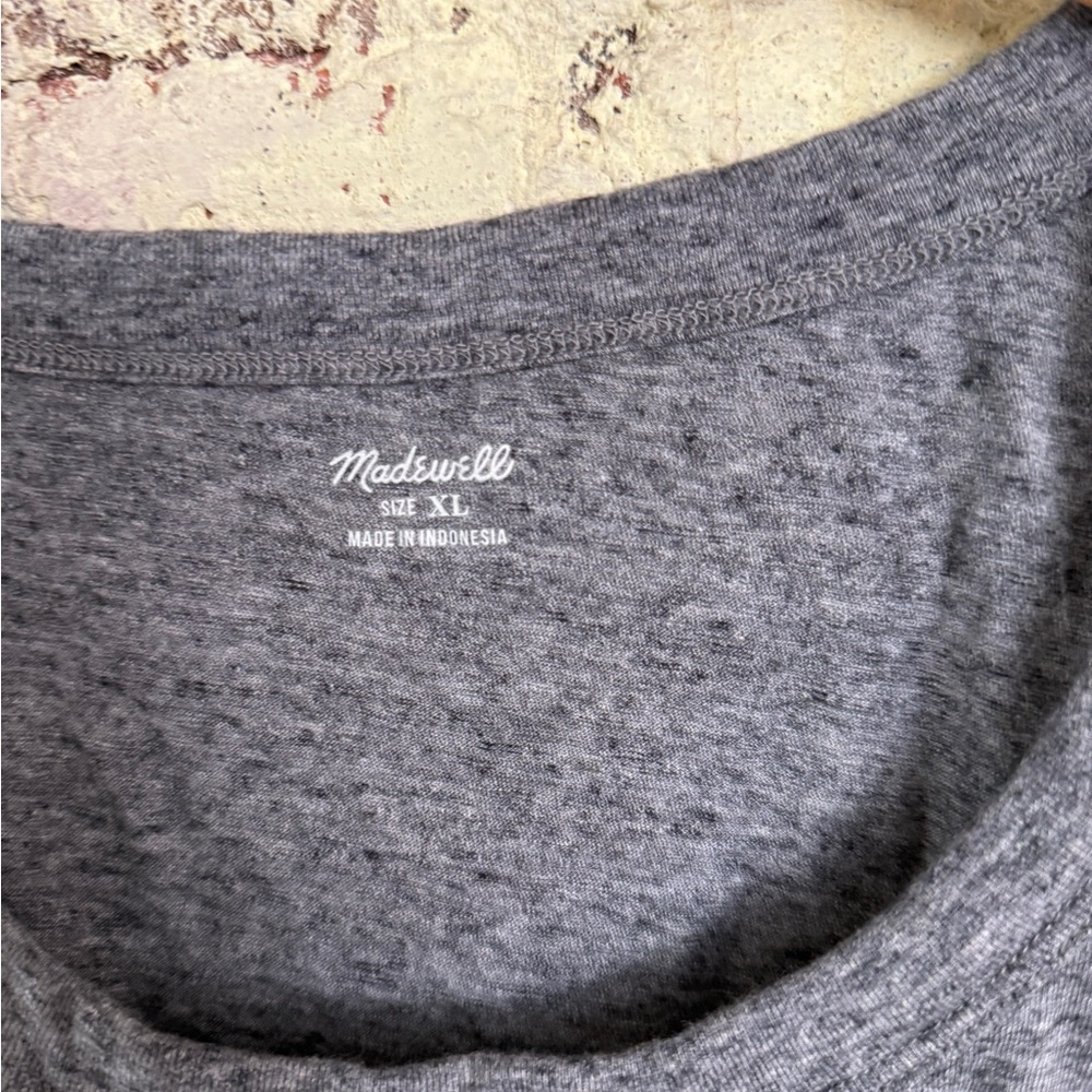 Madewell Charcoal Whisper Cotton Tank Top - Picture 2 of 3